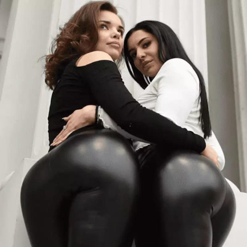 Guns™ - Legging de Couro Flanelada