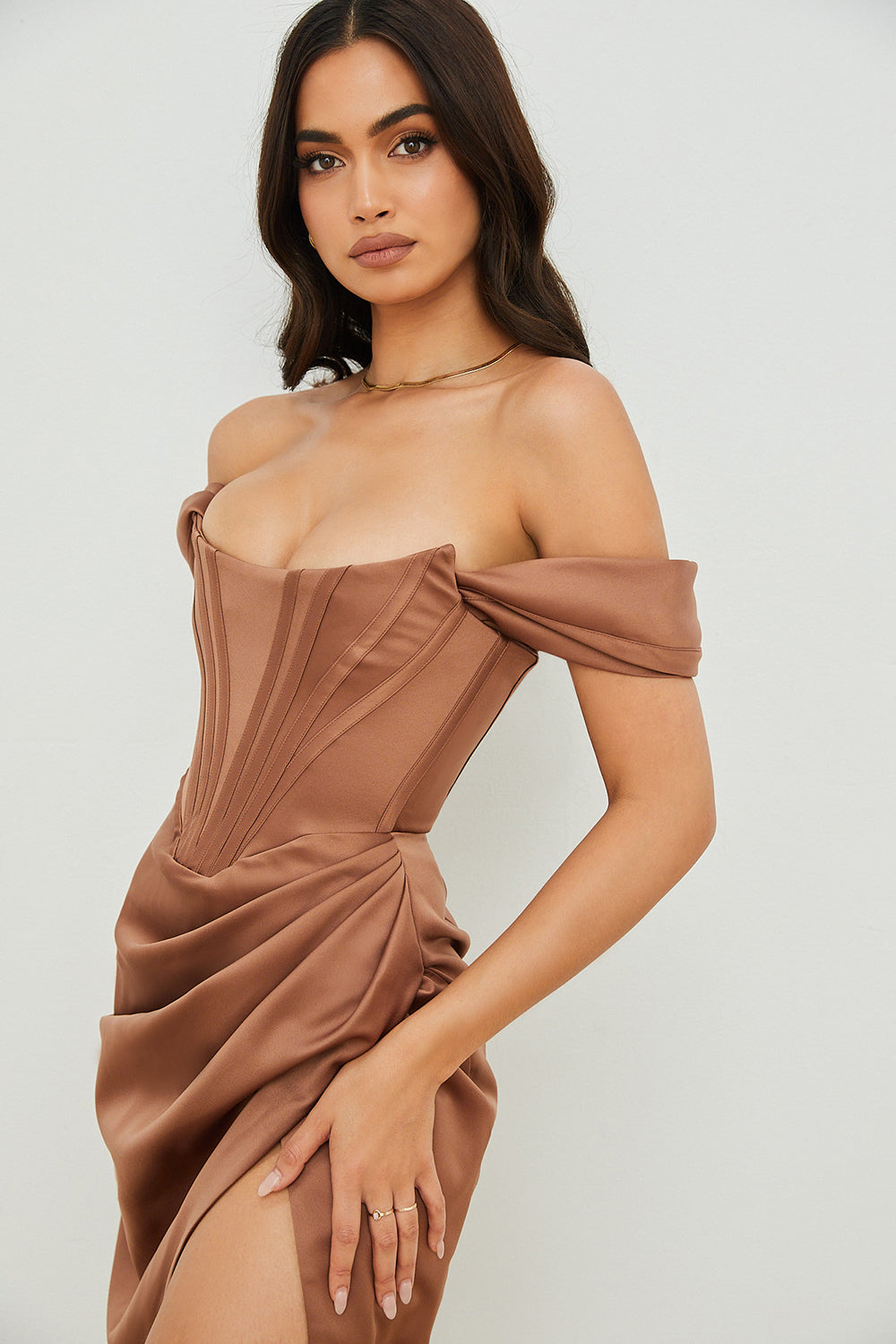 Vestido Midi Bustier Violetta