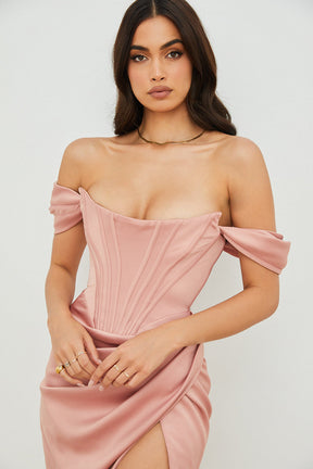 Vestido Midi Bustier Violetta