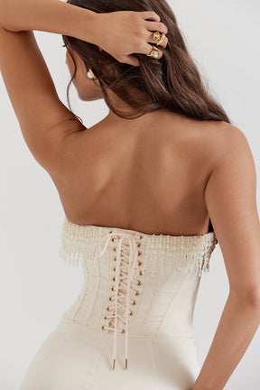Vestido Midi Corset Luize Branco