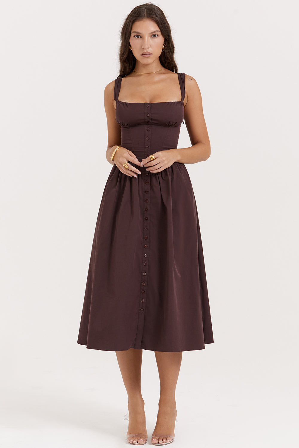 Vestido Midi Bustier Lauren